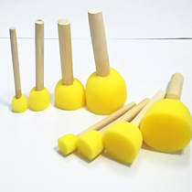 Round sponge painting brush seal DIY art early education kindergarten paint graffiti tool childrens painting brush