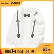 (stores shipping) Balabala childrens clothes boy long sleeve T-shirt foreign air baby autumn children
