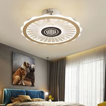 Ultra-thin ceiling fan lamp simple ceiling fan lamp master bedroom restaurant invisible silent electric fan chandelier integrated modern