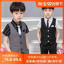 Childrens suit suit suit costume summer vest flower girl dress piano performance childrens small host chorus suit