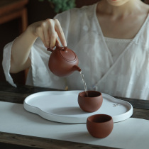 Wanqiantang hand gift purple sand mud tea set set Chinese high-end gift box office home gift Palm Pearl
