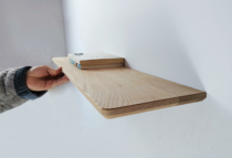 Solid wood word partition Wall shelf Wall wall shelf Bedroom shelf Living room TV wall bookshelf board