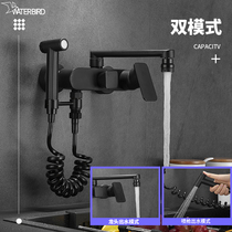In-wall hot and cold faucet washing basin sink sink sink balcony laundry pool mop pool double hole wall type