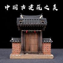 Chinese traditional classical architecture Miniatures Study office creative ornaments Decorations Chinese style gifts
