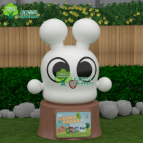 Outdoor creative cute cartoon trash can FRP Sculpture Garden Park Kindergarten cartoon FRP category