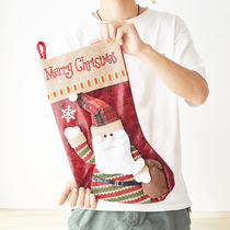 Christmas Tree Hanging Plush Elderly Snowman Elk Deer Christmas Socks Gift Bag Gift Bag Christmas Decorations Pendant