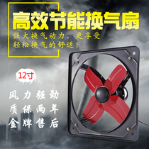12-inch exhaust fan powerful household kitchen exhaust fan small range hood smoke machine smoke extraction fan