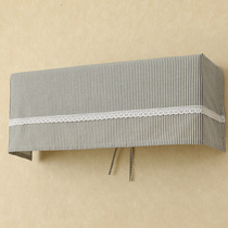  Air conditioning cover hook-up dust cover cover can be used American simple pastoral striped fabric air conditioning cover a variety of colors