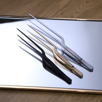  Bar utensils Stainless steel bartending tools Cocktail decoration clip Tweezers Fruit clip Medical tweezers