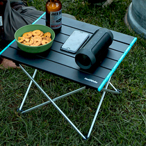 NH small aluminum alloy folding table outdoor picnic camping field barbecue table portable simple square table