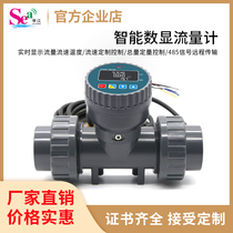 Digital Flowmeter Sewage Pipeline Flowmeter Large Pipe Rus Flow Sensor Acid and Alkali Resistance 485 Data Transmission