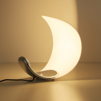 Luceplan Curl Moon Table Lamp Light Lavish Living Room Atmosphere Bedroom Bedside Lunar Decorative Lamp Casa Senior