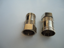 All-copper metric F head turn RF female TV female head distributor special connector amplifier distributor conversion head