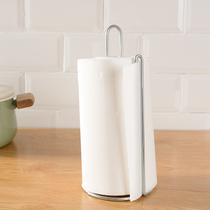 Kitchen stainless steel roll paper rack Kitchen paper hanger Wrought iron storage roll paper rack Kitchen IKEA paper towel rack