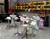 Shanghai opening annual wedding table and chair rental-high foot bar table rental supplier shop