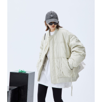 Waste Wood winter ins Tide brand couple parker jacket loose American design sense small short down jacket women