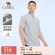 Camel Sport Short Sleeve Mens Polo Shirt 2022 New Turns Collar 100 Hitch For Men Loose T-Shirt Casual Blouse Summer