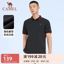 Camel Mens Clothing Short Sleeve Polo Shirt 2022 Spring Summer New Casual Business Turtlenect T-shirt Loose Fashion Blouse