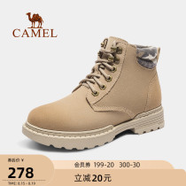 (clearance)Camel outdoor shoes summer official Martin boots womens British style high-top tooling boots casual shoes men