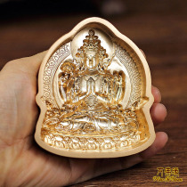 Printing mud rubbing molds Tibetan clay mud water and copper alloy replicas making statues dedicated to tantric Tibetan tuba