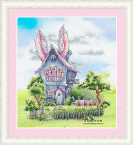 Cool Wind DMC Line Cross embroidered kit Living room New colorful cloth FJ2614 Rabbit house 14CT printed