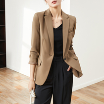 Sophie Imitation Acetate Suit Jacket Woman 2022 Spring new Temperament Casual Little Western Suit Woman Spring Autumn Blouse