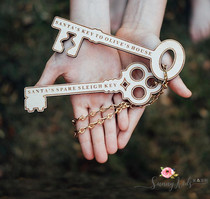 ins custom baby Christmas Santa key decoration Listing custom Christmas gift holiday gift