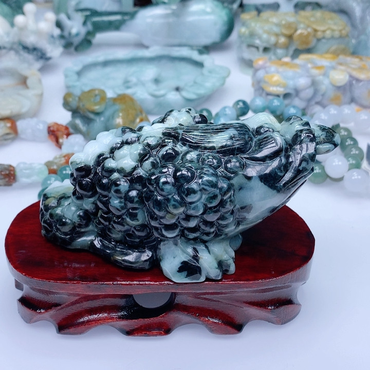 金蟾翡翠摆件-金蟾翡翠摆件促销价格、金蟾翡翠摆件品牌- 淘宝