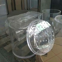 Customized plexiglass test round tube experimental tube round filter water tank transparent aquarium sink flange