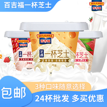 Milkana a cup of cheese 70g * 24 Cups White Peach Strawberry plain childrens cheese snack