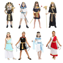 Halloween Childrens Clothing Egypt Greek male and female childrens performance clothes Princess Athena Prince Pharaoh Fashion