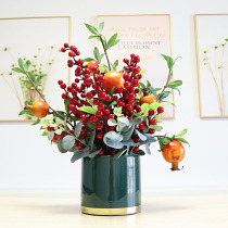 Time to run pomegranate fruit fortune fruit red fruit North American Holly fruit red bean flower simulation fake fruit fake flower