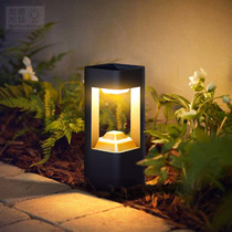 Modern minimalist solar LED lawn lamp straw lamp waterproof outdoor lamp garden lamp garden lamp Villa lamp