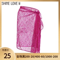 New beloved lace sexy light thin perspective beach towel anti-light outside batch sunscreen skirt SL60G91