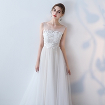 French light wedding dress 2021 new pregnant woman high waist cover belly trailing tail out of yarn travel shoot forest department thin super fairy
