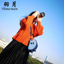 SLR camera bag Canon 600d 700d Nikon d3000 d5300 portable oblique span waterproof shockproof cute tide