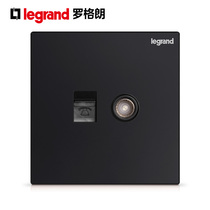 TCL Rogrand Yeking carbon black telephone TV socket voice cable TV socket 86 type Yijing