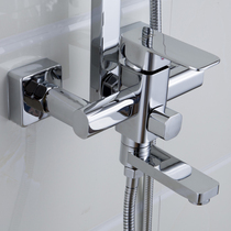 Bathroom toilet solar bath faucet hot and cold water mixing valve shower accessories triple switch