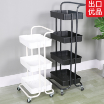 Cart storage rack floor-to-ceiling kitchen removable multi-layer bedroom living room snack storage shelf