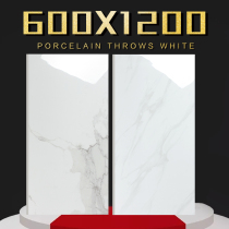 600X1200 jazz white porcelain brick Whole body marble floor tiles Living room villa floor tiles Large board background wall tiles