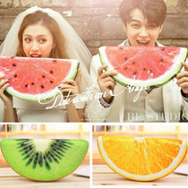 Photography props Wedding travel photo Childrens photography props Net red selfie photo simulation fruit watermelon cushion