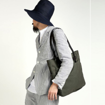 Light luxury hipster retro tote bag tote shoulder bag canvas handbag shopping bag engraved 760 unisex