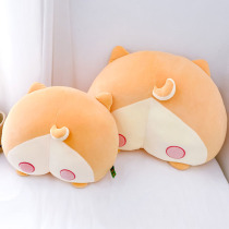 Plush toy Corgi ass doll Chai dog piglet bed super soft sleeping pillow girl cure doll