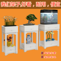 Fish tank cabinet living room solid wood fish tank bottom frame aquarium rack base shelf cabinet multi-layer fish tank shelf