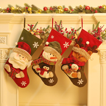 Christmas Socks Gift Bag Candy Bag Tree Pendant Large Number Snowman Old Man Gift Bag Socks Christmas Decorations
