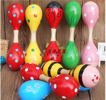 Kindergarten Orff percussion instrument children color single head double head sand Hammer dance early education Music toy