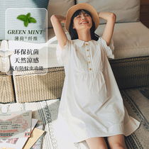 BELLYWEAR High-end maternity clothes do not show the belly cover fashion loose white heavy industry doll collar shirt dress