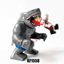 Kefeng KF1557 shark suicide team clown female Hallie Amanda KF1558 building blocks childrens toys