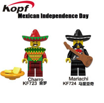 Kefeng KF723 KF724 Mexican singer Mariacicharo assembled Building Blocks Children educational toys