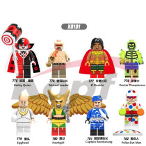 Xinhong building block DC superhero series X0181 clown Eagle female egg head polka dot man assembly man boy toy
